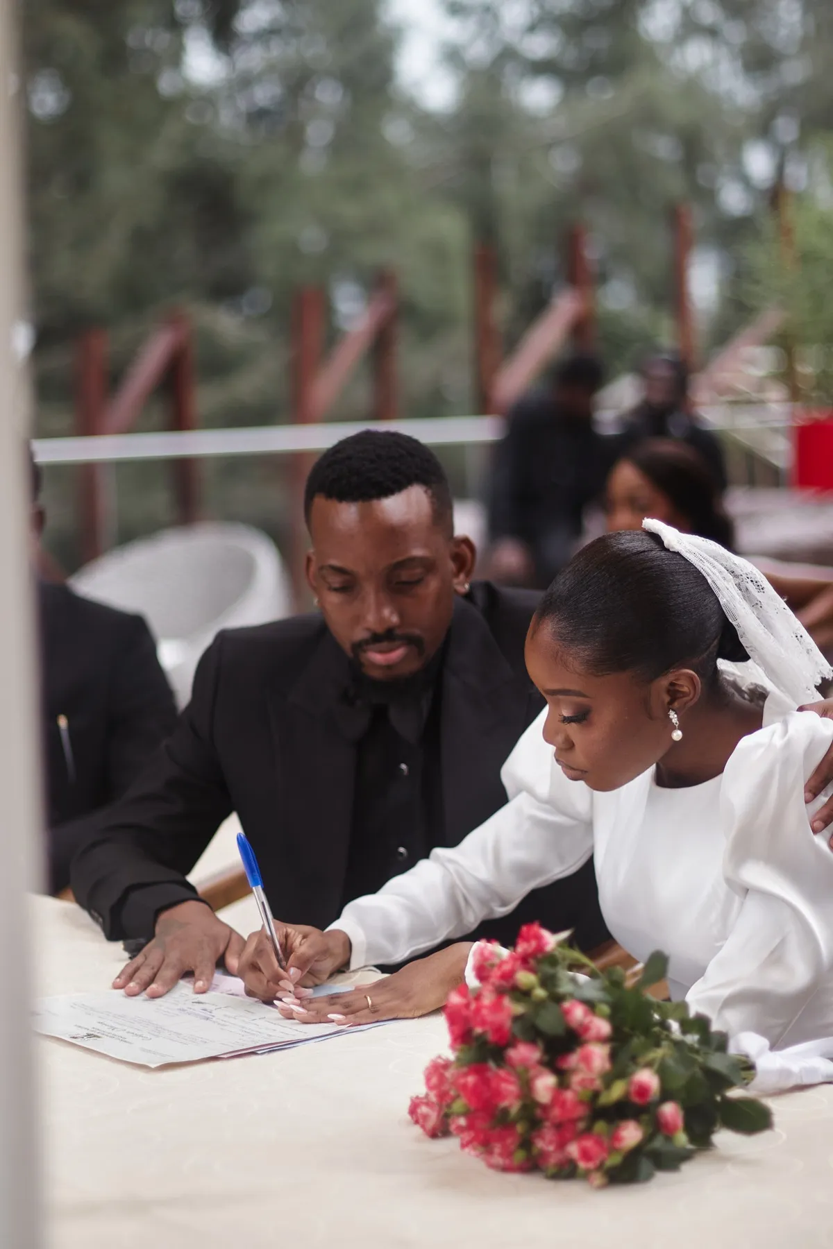the register — frame 5 of 8, the civil wedding