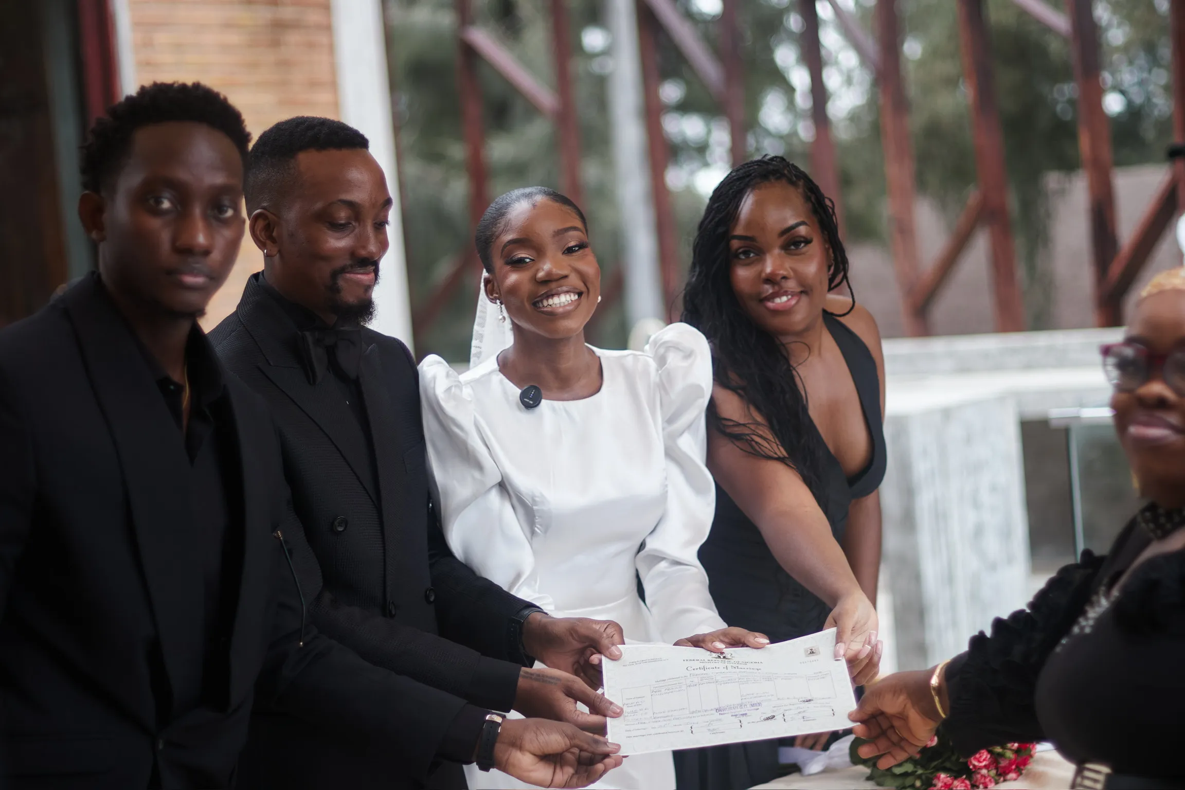 the register — frame 7 of 8, the civil wedding