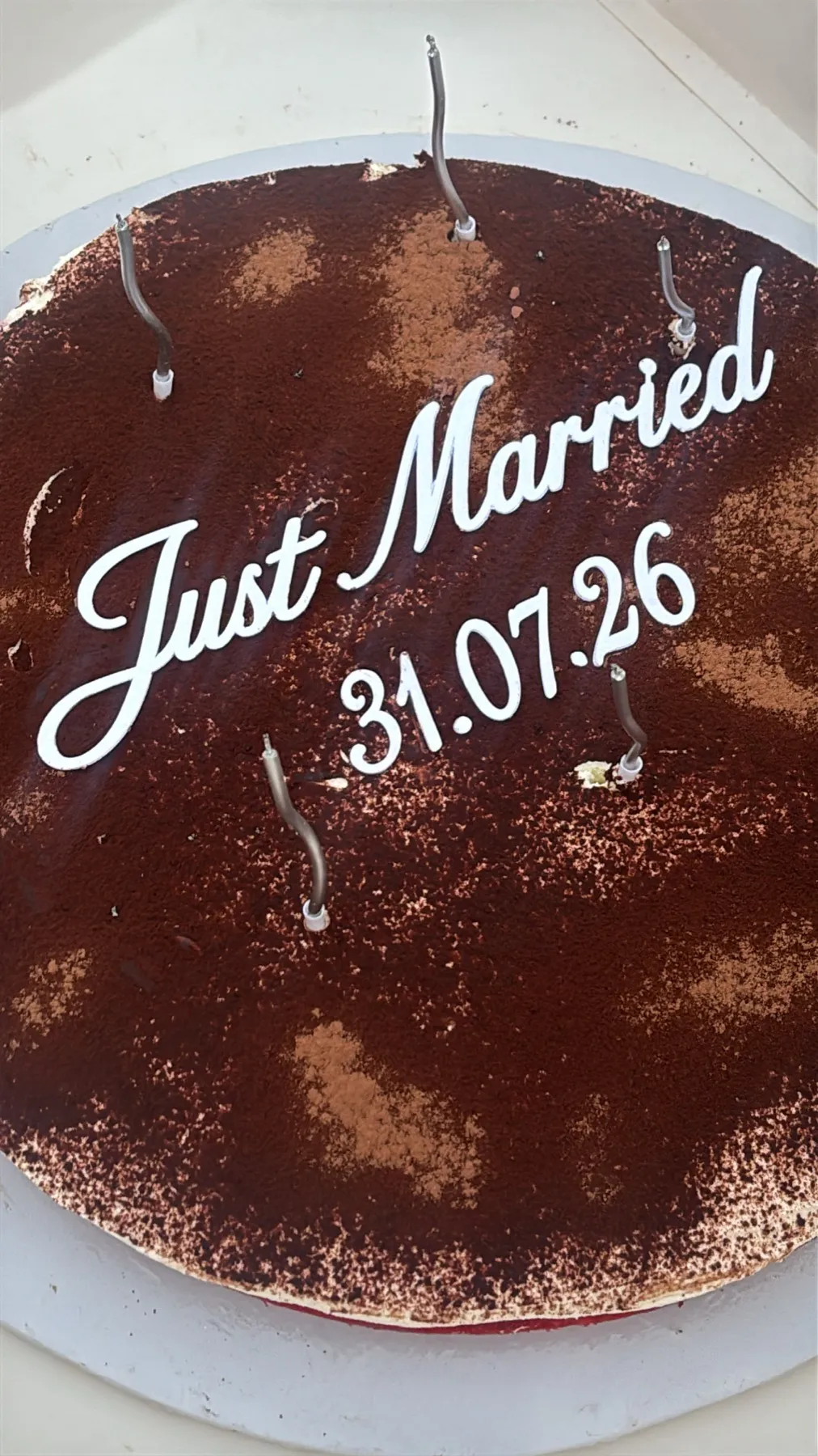 the cake — frame 2 of 3, the civil wedding