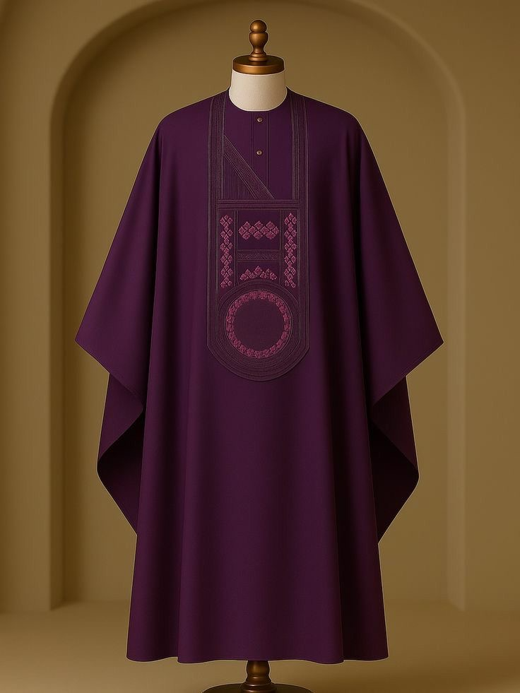 Aso ebi inspiration - plum agbada