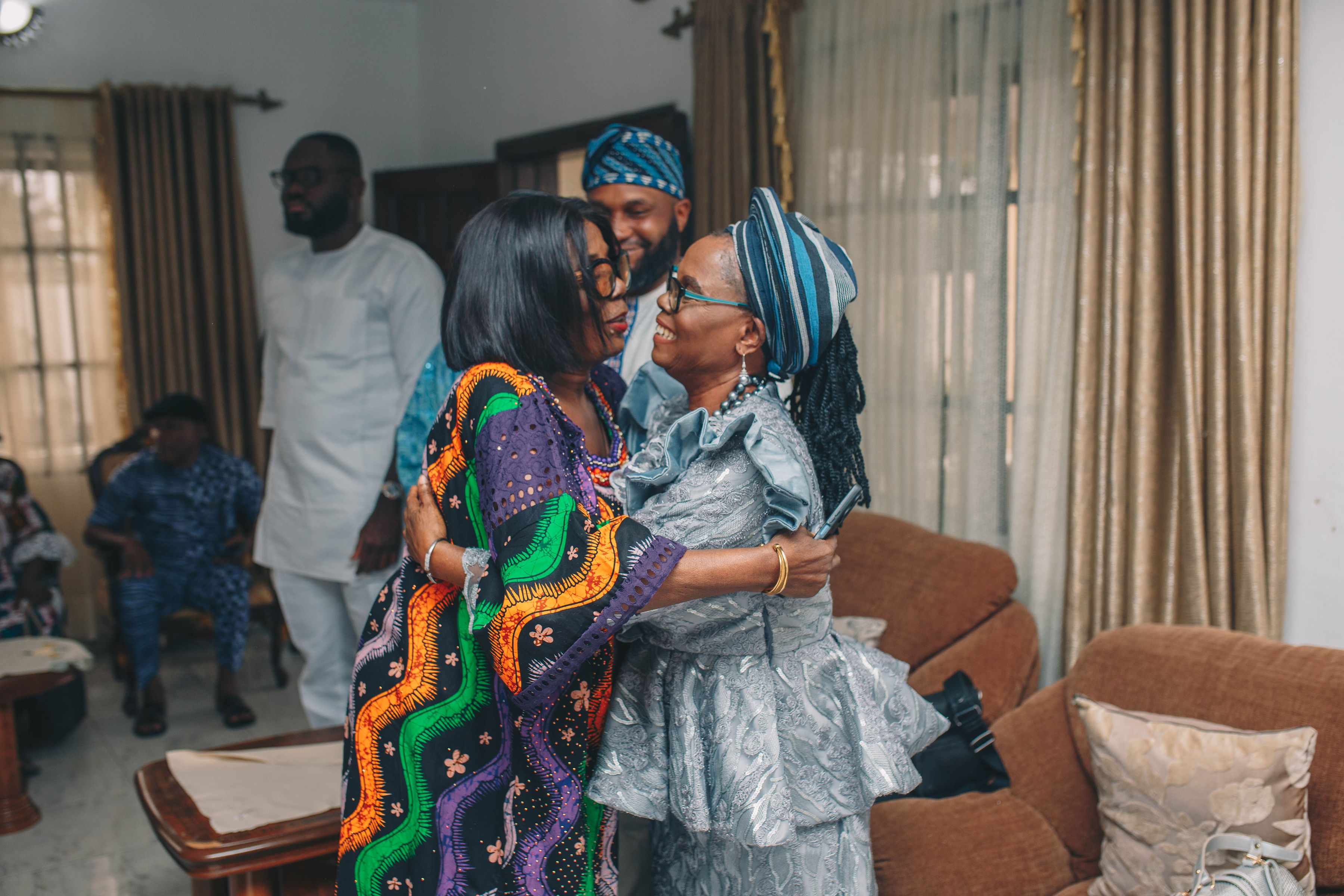 Families embracing
